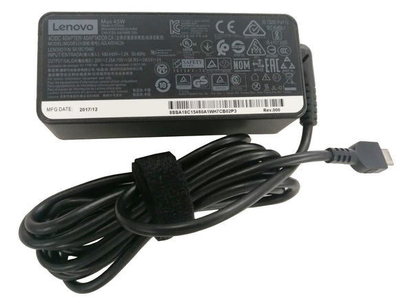 20V 2.25A 45W Type USB C AC Adapter Charger For Lenovo ThinkPad T480 T480s T490